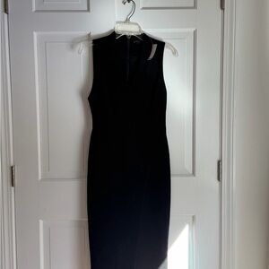 Alice + Olivia Elegant Black Midi Dress